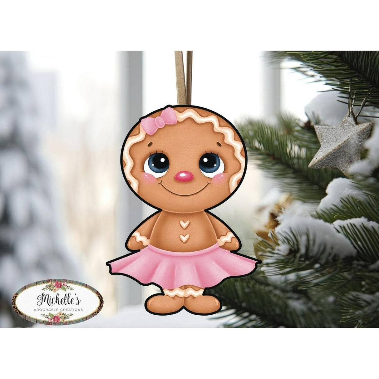 Gingerbread Girl Sweet Shoppe Sign GBG2- Wreath Enhancement