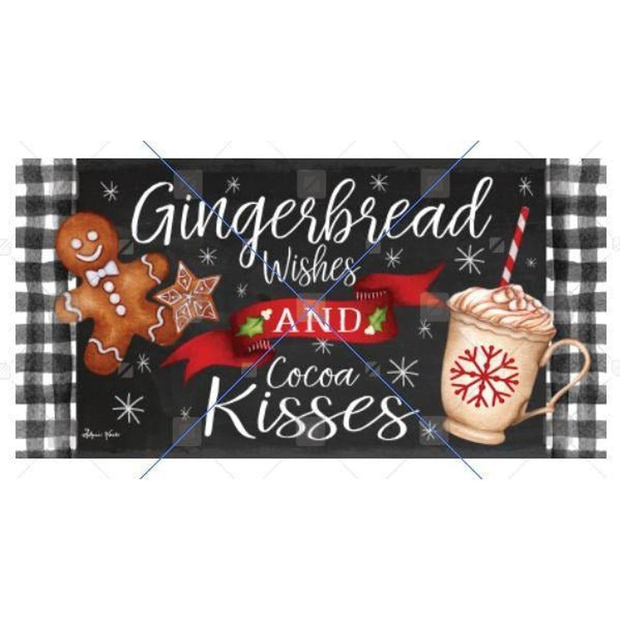 Gingerbread Wishes and Cocoa Kisses Sign