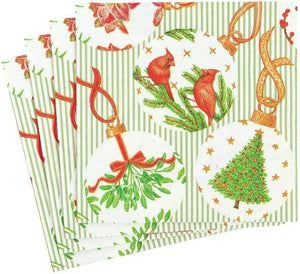 Botanical Ornaments Paper Cocktail Napkins