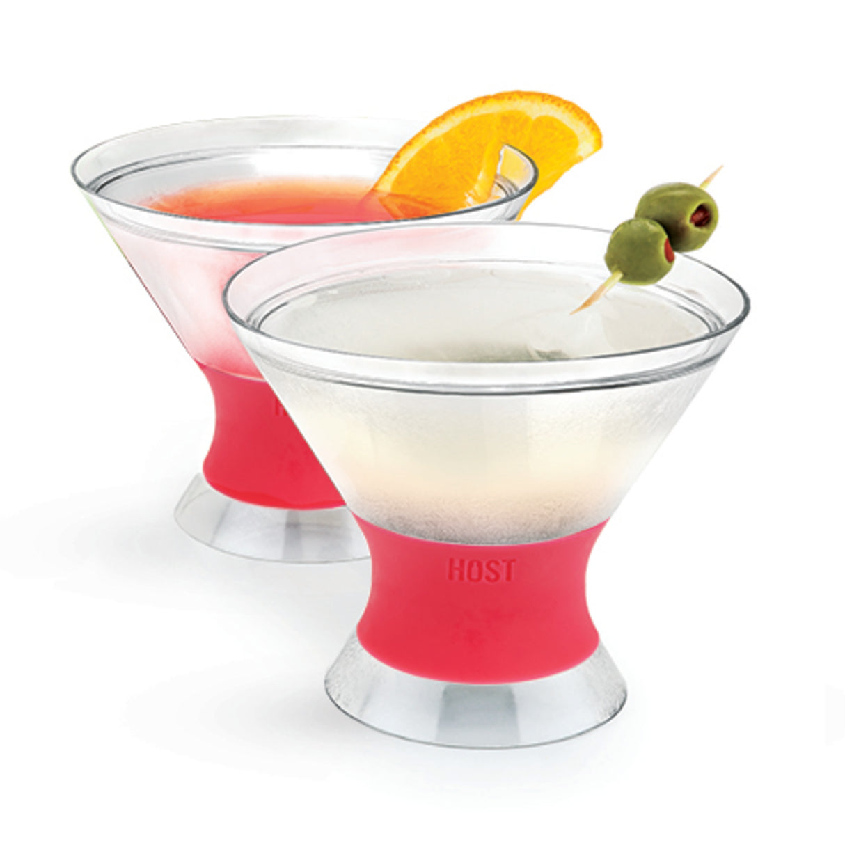 Martini FREEZE™ Cooling Cups – Set of 2 Insulated Stemless Martini Glasses (9 oz)