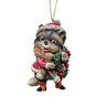 Whimsical Raccoon Ornament -