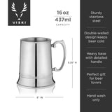 Beer stein in stainless steel viski®