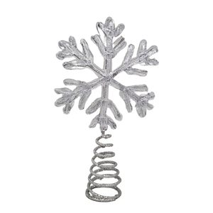 Miniature Snowflake Tree Toppers - Silver