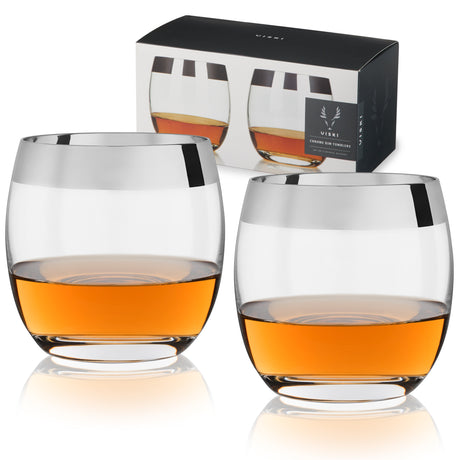 Irving-crystal-chrome-rim-tumblers-viski®-Tumblers