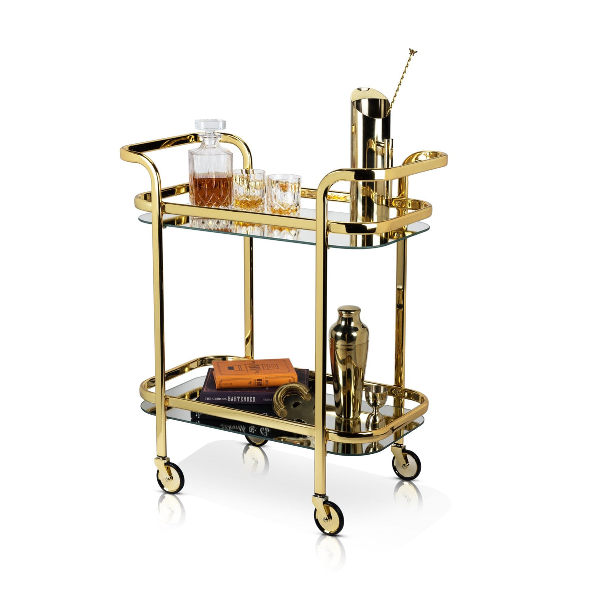 Gold Bar Cart by Viski® - Tuesday Morning - Carts & Islands