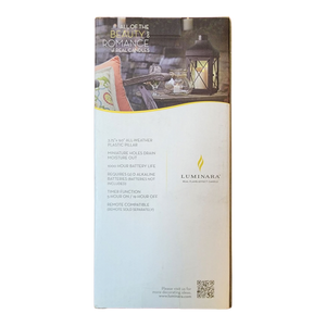Luminar Moving Flame Outdoor Pillar Candle
