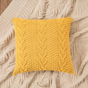 Knitted Cozy Home Decoration Throw Pillow pack of 1