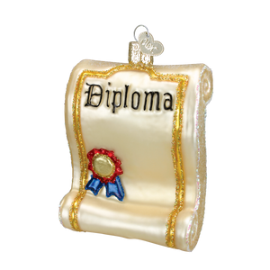 Diploma Glass Ornament