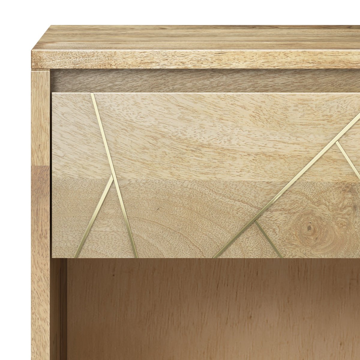 Graceful 1 - Drawer Nightstand with Open Bottom Shelf and Metal Legs - Nightstands