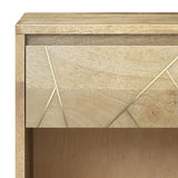 Graceful 1 - Drawer Nightstand with Open Bottom Shelf and Metal Legs - Nightstands