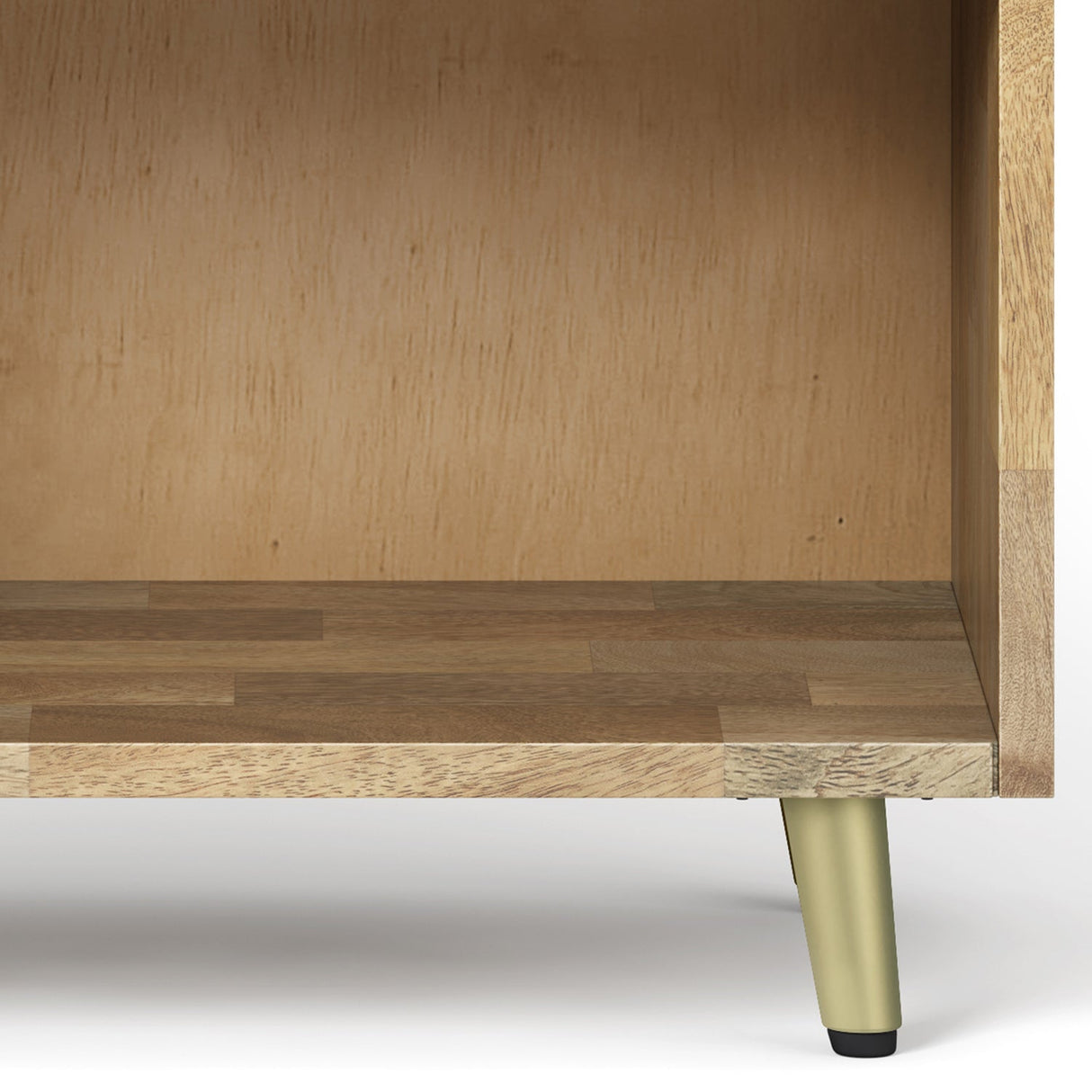 Graceful 1 - Drawer Nightstand with Open Bottom Shelf and Metal Legs - Nightstands