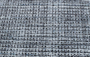 Modern Gray and Black Hand Loom Viscose 5x8 Area Rug