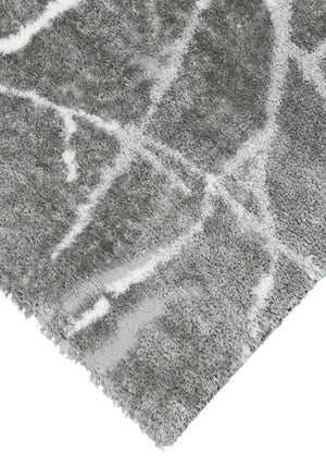 Gray Modern Abstract Design 5x7 Rug
