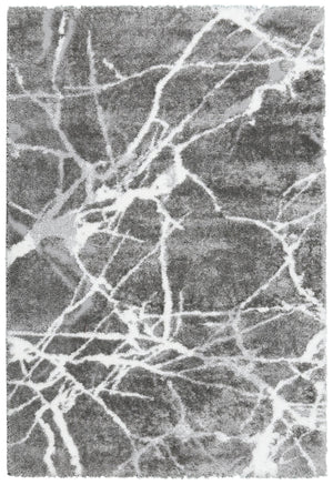 Gray Modern Abstract Design 5x7 Rug