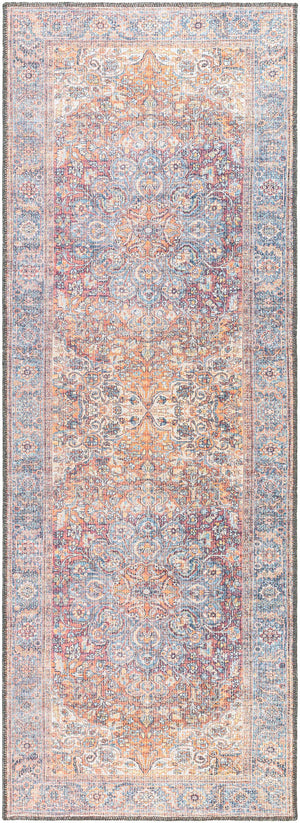 Rust Gardnertown Medallion Washable Area Rug - Clearance