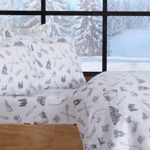 100% Turkish Cotton Flannel Sheet Sets - Boulder Collection