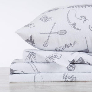 100% Turkish Cotton Flannel Sheet Sets - Boulder Collection