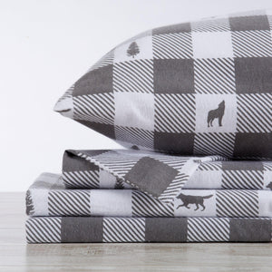 100% Turkish Cotton Flannel Sheet Sets - Boulder Collection