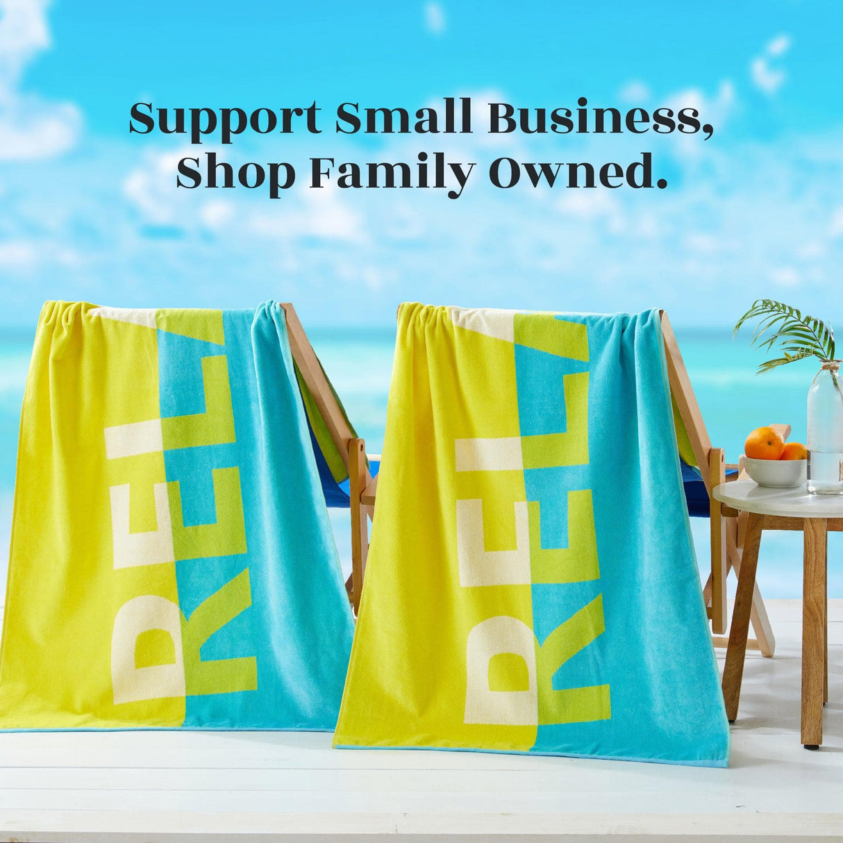 2 Pack Vibrant Beach Towels - Boca Collection