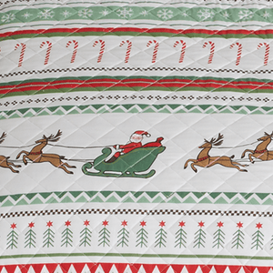 3-Piece Christmas Quilt - Festive Collection
