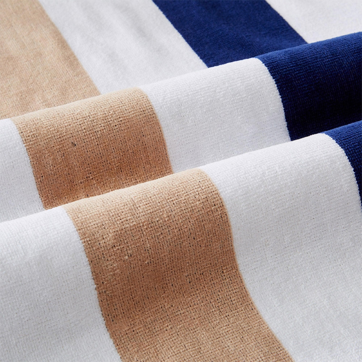 Great Bay Home 4 Pack Cotton Stripe Beach Towel - Sunset Bay Collection 4 Pack 100% Cotton Reversible Cabana Beach Towel | Sunset Bay by Great Bay Home