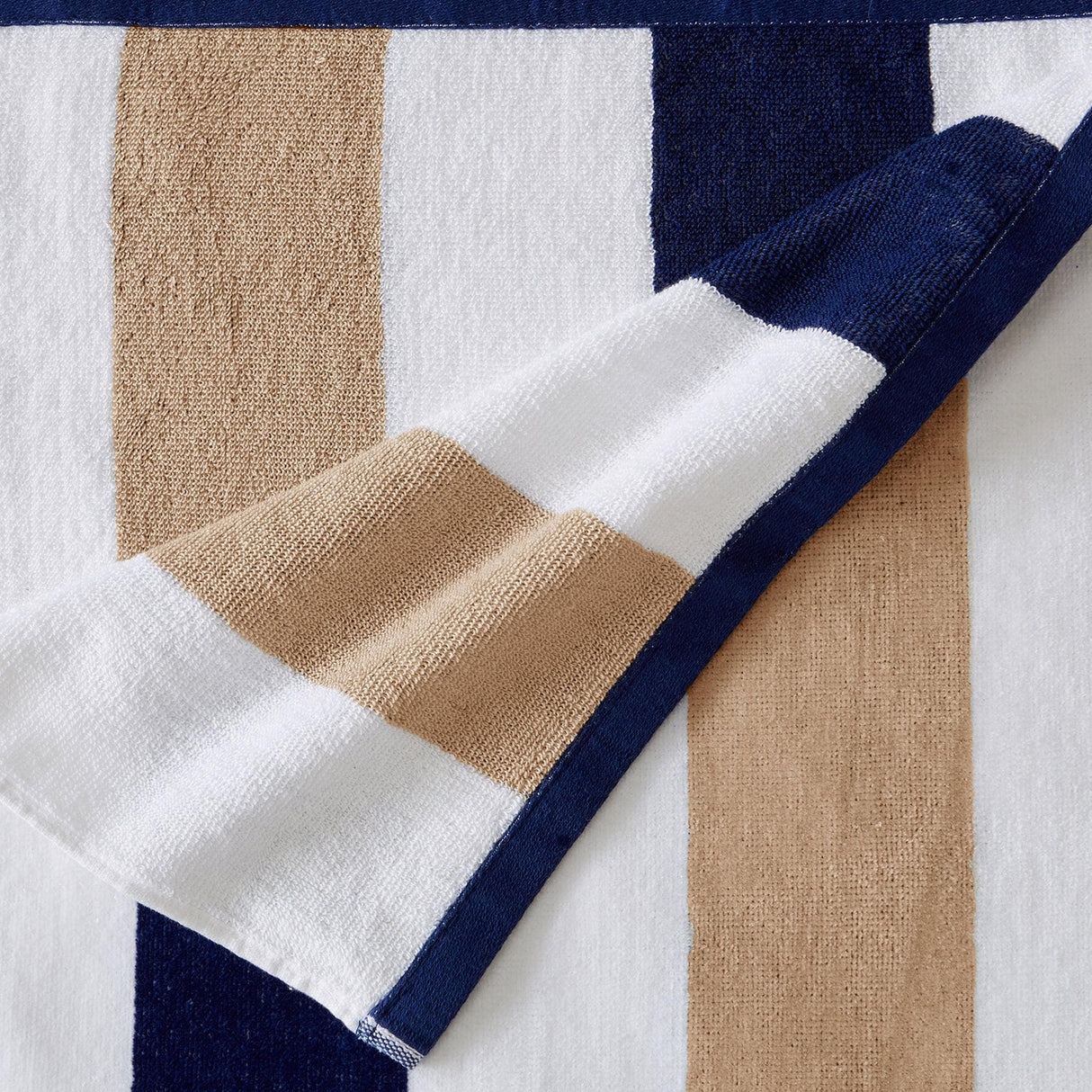Great Bay Home 4 Pack Cotton Stripe Beach Towel - Sunset Bay Collection 4 Pack 100% Cotton Reversible Cabana Beach Towel | Sunset Bay by Great Bay Home