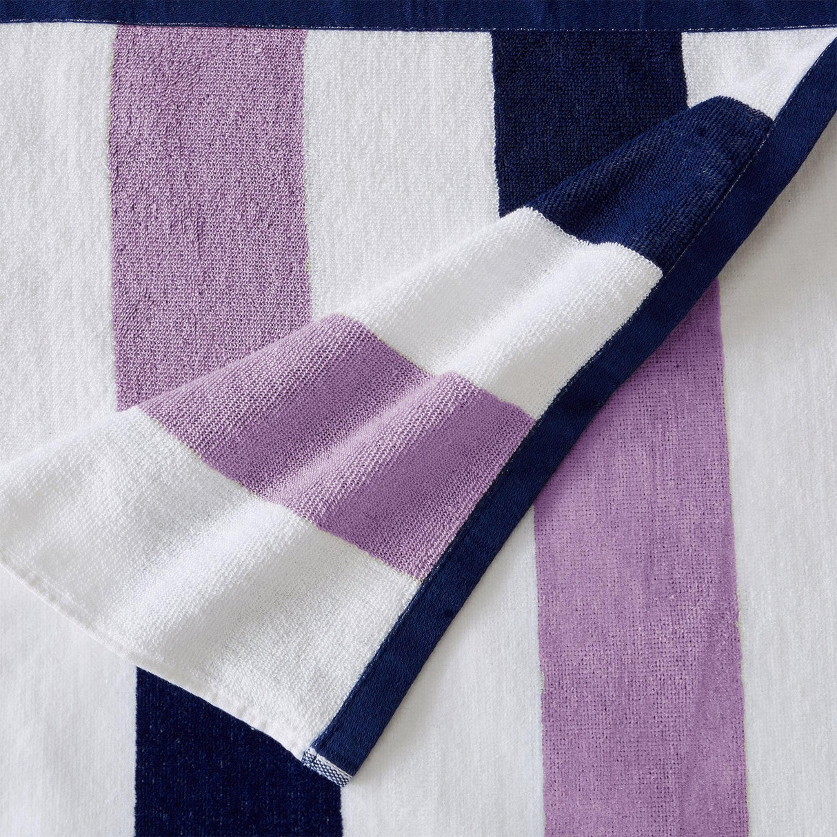 Great Bay Home 4 Pack Cotton Stripe Beach Towel - Sunset Bay Collection 4 Pack 100% Cotton Reversible Cabana Beach Towel | Sunset Bay by Great Bay Home