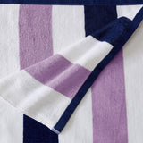 Great Bay Home 4 Pack Cotton Stripe Beach Towel - Sunset Bay Collection 4 Pack 100% Cotton Reversible Cabana Beach Towel | Sunset Bay by Great Bay Home