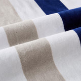 Great Bay Home 4 Pack Cotton Stripe Beach Towel - Sunset Bay Collection 4 Pack 100% Cotton Reversible Cabana Beach Towel | Sunset Bay by Great Bay Home