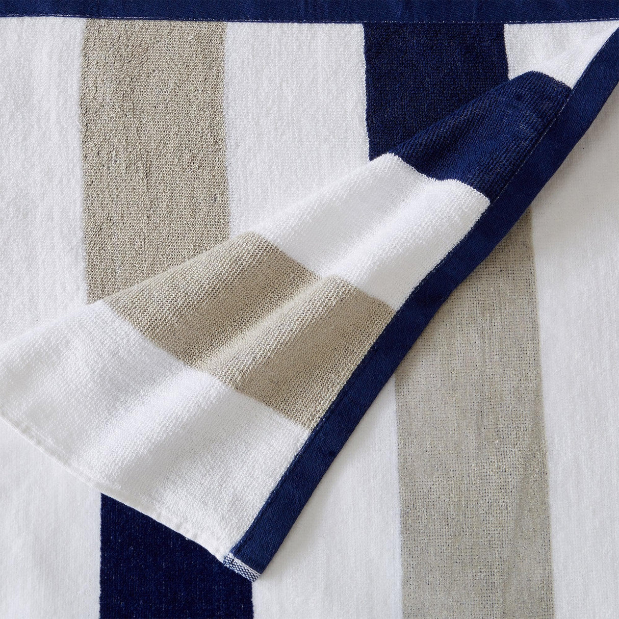 Great Bay Home 4 Pack Cotton Stripe Beach Towel - Sunset Bay Collection 4 Pack 100% Cotton Reversible Cabana Beach Towel | Sunset Bay by Great Bay Home