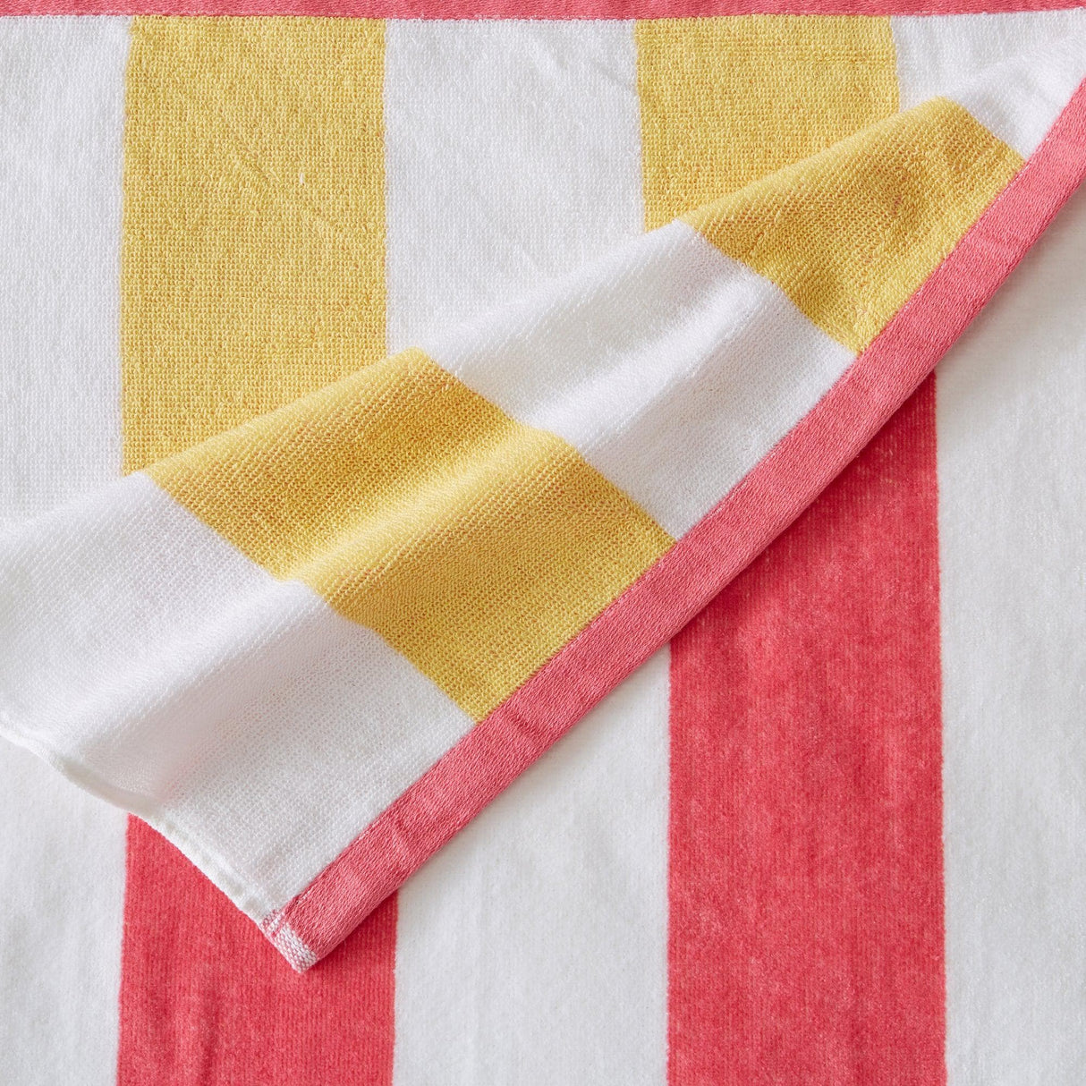 Great Bay Home 4 Pack Cotton Stripe Beach Towel - Sunset Bay Collection 4 Pack 100% Cotton Reversible Cabana Beach Towel | Sunset Bay by Great Bay Home