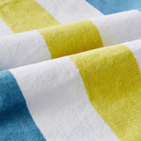 Great Bay Home 4 Pack Cotton Stripe Beach Towel - Sunset Bay Collection 4 Pack 100% Cotton Reversible Cabana Beach Towel | Sunset Bay by Great Bay Home