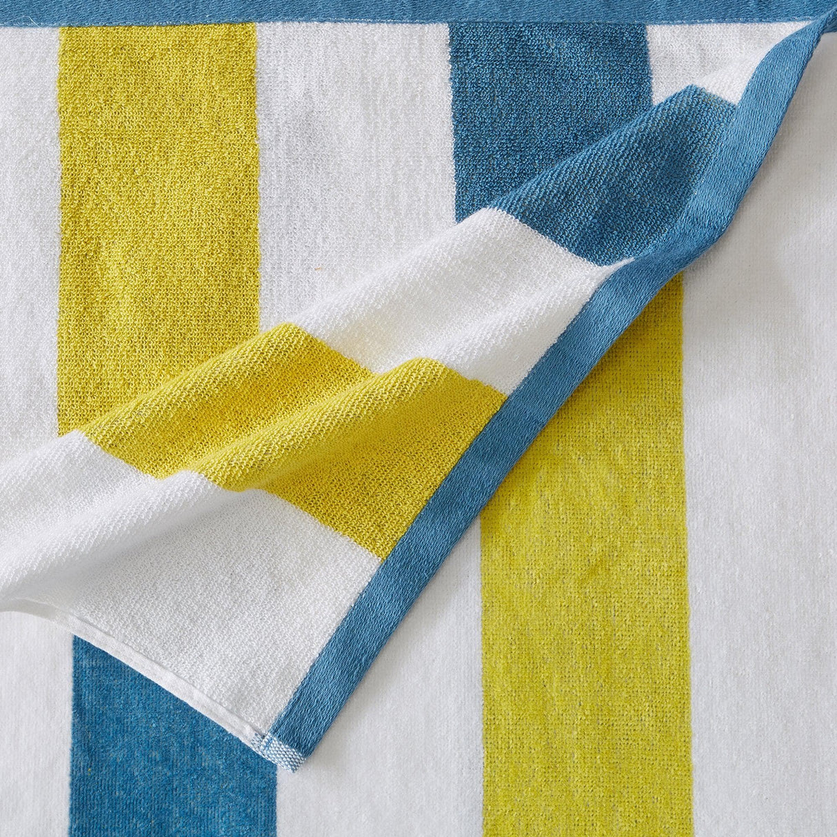 Great Bay Home 4 Pack Cotton Stripe Beach Towel - Sunset Bay Collection 4 Pack 100% Cotton Reversible Cabana Beach Towel | Sunset Bay by Great Bay Home