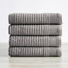 4 Pack Ribbed Hand Towels - Rori Collection
