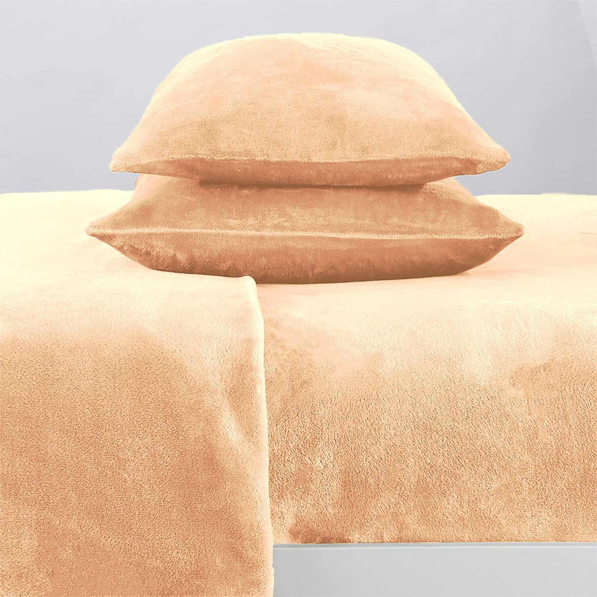 4-Piece Solid Jewel-Toned Plush Sheet - Velvet Luxe Collection