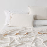 Great Bay Home Bed Sheets 100% Cotton Sateen Sheet Set - Rosalia Collection 100% Cotton Sateen Sheet Set