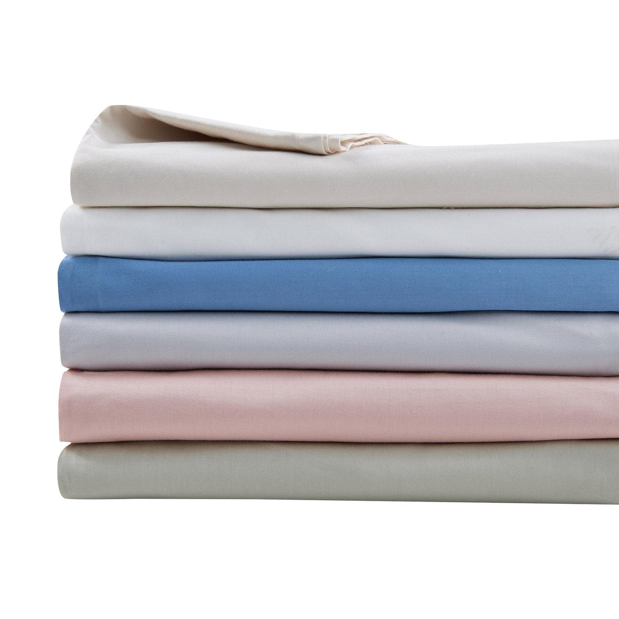 Great Bay Home Bed Sheets 100% Cotton Sateen Sheet Set - Rosalia Collection 100% Cotton Sateen Sheet Set