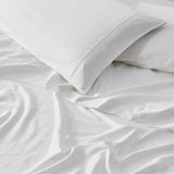 Great Bay Home Bed Sheets 100% Cotton Sateen Sheet Set - Rosalia Collection 100% Cotton Sateen Sheet Set