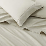 Great Bay Home Bed Sheets 100% Cotton Sateen Sheet Set - Rosalia Collection 100% Cotton Sateen Sheet Set