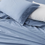 Great Bay Home Bed Sheets 100% Cotton Sateen Sheet Set - Rosalia Collection 100% Cotton Sateen Sheet Set