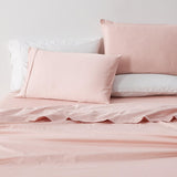 Great Bay Home Bed Sheets 100% Cotton Sateen Sheet Set - Rosalia Collection 100% Cotton Sateen Sheet Set