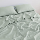 Great Bay Home Bed Sheets 100% European Flax Linen Sheet Set 100% European Flax Linen Sheet Set