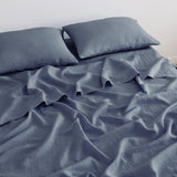 Great Bay Home Bed Sheets 100% European Flax Linen Sheet Set 100% European Flax Linen Sheet Set