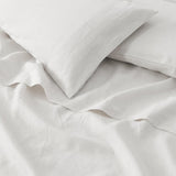Great Bay Home Bed Sheets 100% European Flax Linen Sheet Set 100% European Flax Linen Sheet Set