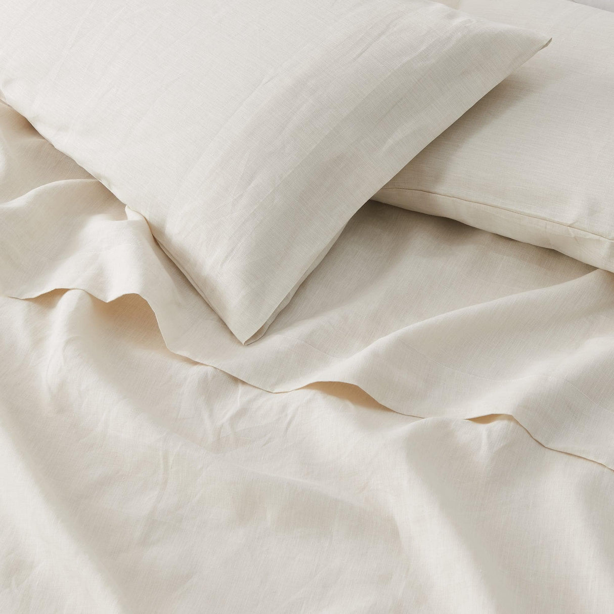 Great Bay Home Bed Sheets 100% European Flax Linen Sheet Set 100% European Flax Linen Sheet Set