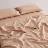Great Bay Home Bed Sheets 100% European Flax Linen Sheet Set 100% European Flax Linen Sheet Set