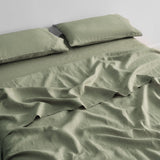 Great Bay Home Bed Sheets 100% European Flax Linen Sheet Set 100% European Flax Linen Sheet Set