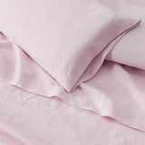 Great Bay Home Bed Sheets 100% European Flax Linen Sheet Set 100% European Flax Linen Sheet Set