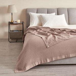 100% Cotton Small Waffle Weave Blanket - Hazel Collection