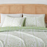 Green Floral Quilt Set - Flora Collection
